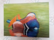 Obraz malowany ręcznie "Mandarynka"