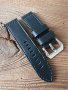 Pasek do zegarka 24 mm ręcznie robiony skóra naturalna handmade vintage 