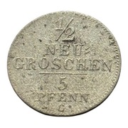 1/2 Neu Groschen 1843 G - SREBRO