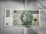 Banknot 100 zł Radar