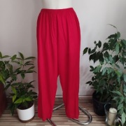 Czerwone spodnie damskie, nowe z metką, elastyczne, rozm. 42/40
