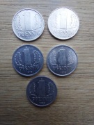 Niemcy - Republika Demokrat 1 pfennig 1968-1988 stan II/+II/-I; 10 monet