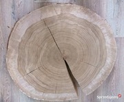 stolik drewniany, dębowy, blat drewniany, plaster drewna