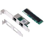 Karta sieciowa 2x2,5Gb/s M.2(B+M)Key do 2xRJ45