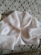 BOLERKO ŚLUBNE FUTERKO BIAŁE 