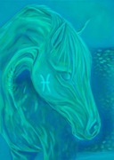 OBRAZ KOŃ, ZNAK ZODIAKU RYBY