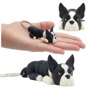 Breloczek 3D w kształcie pieska – Boston Terrier