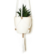 Kwietnik wiszący ze sznurka, BOHO, makrama - 80cm