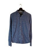 Koszula w paski Tommy Hilfiger niebieska z logiem s