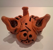 Ceramiczna skarbonka skorpion rękodzieło handmade