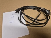 Kabel zasilający czarny, P+N, 10/16A,250V, 2,2m , ósemka