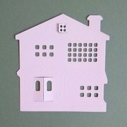 Scrapki Papierowe - Baza DOMEK BUDYNEK biały.