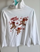 Bluzka dziecięca z golfem i świątecznym nadrukiem OVS