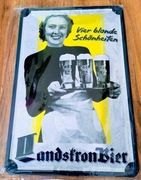 +++ Szyld blaszany Landskron 4 +++