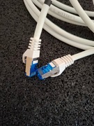 Patchcord Logilink S/FTP 6a RJ45 / RJ45 7,5 m biały