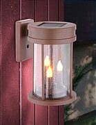 Praktyczna lampa solarna brązowa 3w1