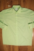 Koszula Olymp r. 44 zielona dł rękaw bawełniana męska 