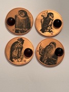 Sowy. Moneta kolekcjonerska. Fi 32 mm. Miedź. Gyges