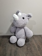 Nosorożec na szydełku, przytulanka,handmade