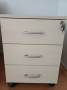 Kontener 3 szuflady na kółkach z zamkiem