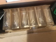 Szklanki kryształowe lata 80-te nowe