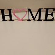 Napis HOME- druk 3D 