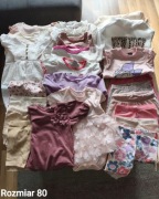 Paka zestaw komplet ubrań dla dziewczynki dziecięce rozm.80 wiosna lato