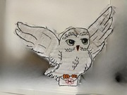 Piniata urodzinowa - Sowa Hedwiga z serii Harry Potter