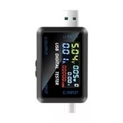 Przenośny Miernik Tester Amperometr USB + USB C EKRAN HD OLED PD3.1 QC 3.0