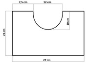 Szyba Optiwhite 27x21x4 z wcięciem do akwarium