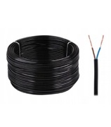 Przewod czarny Omy 2x1 300v Elpar linka czarna 100m
