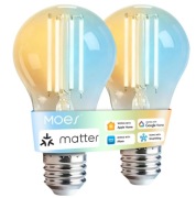 Żarówki MOES E27 smart WiFi Matter 7W 2 sztuki