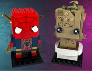 NOWE LEGO Brickheadz 40670 plus 40671 Iron Spider-Man i Mały Groot w Donicy