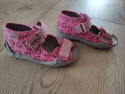 Befado Kapcie rozm.23  kotki, różowe, błyszczące 