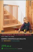 BARIERKA ZABEZPIECZAJĄCA DOLLE PIA -NOWA  75,6 do 110,4  + dostawki(do 3m)