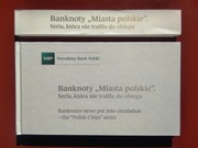 Miasta Polskie- komplet z napisem NIEOBIEGOWY w albumie, napis pomarańczowy