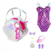 Barbie Zestaw modowy Deluxe z torbą w kształcie muszli HJT43