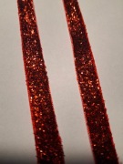 Tasiemka aksamitka z lureksem szer.10 mm dł. 1mb CZERWONA 