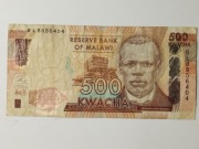 Sprzedam banknot Malawi 500 kwacha 2017r. - Wielebny John Chilembwe
