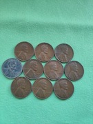 One Cent Lincoln 1940-1949 D Ładne!