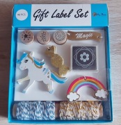 scrapbooking: stemple (pieczątki), tagi, sznurek 48szt (konik,tęcza)