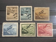 LIECHTENSTEIN 1930 - Poczta Lotnicza (Flugpost) - Pełna Seria 6 szt.