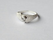 Srebrny pierścionek z cyrkonią próba 925 