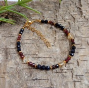 Bransoletka z cytrynem, granatem i nocą Kairu 