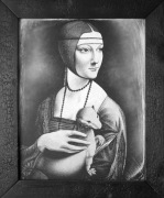 Dama z gronostajem łasiczką L.da Vinci... Grawerka