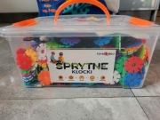 Sprytne klocki, klocki konstrukcyjne, płatki śniegu