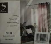 Zasłony pudrowy róż 140x245 cm - komplet 2 szt.