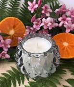 Świeca sojowa M o zapachu cytrusów z bazylia 