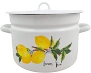 garnek emaliowany CYTRYNA 9l. / 26cm