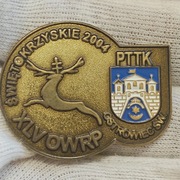 Odznaka PTTK OWRP Świetokrzyskie 2004 Ostrowiec Świętokrzyski Rajd Pieszy